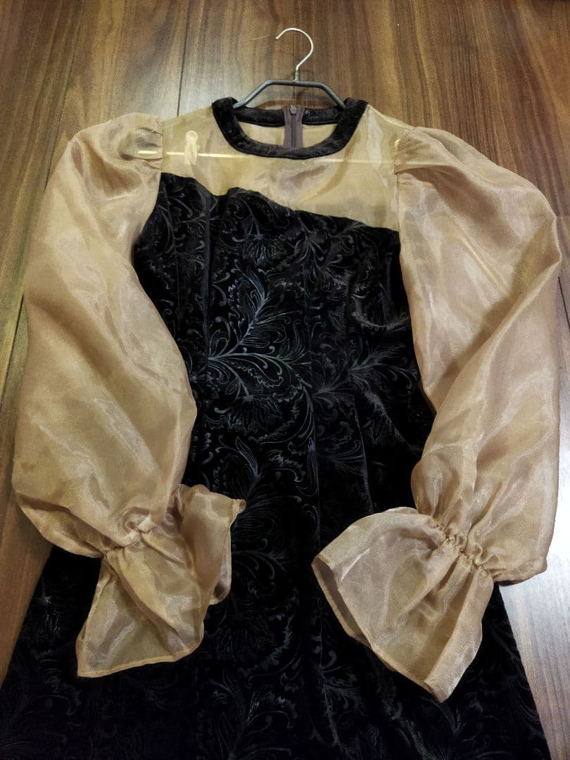 美品♪アマイル オケージョンドレス dress ベロア ワンピース