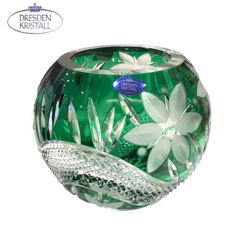 □DRESDEN KRISTALL ドレスデンクリスタル ドイツ製 花瓶