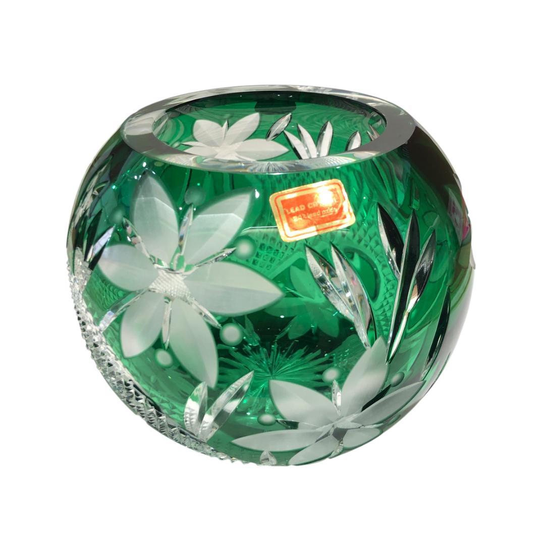 □DRESDEN KRISTALL ドレスデンクリスタル ドイツ製 花瓶