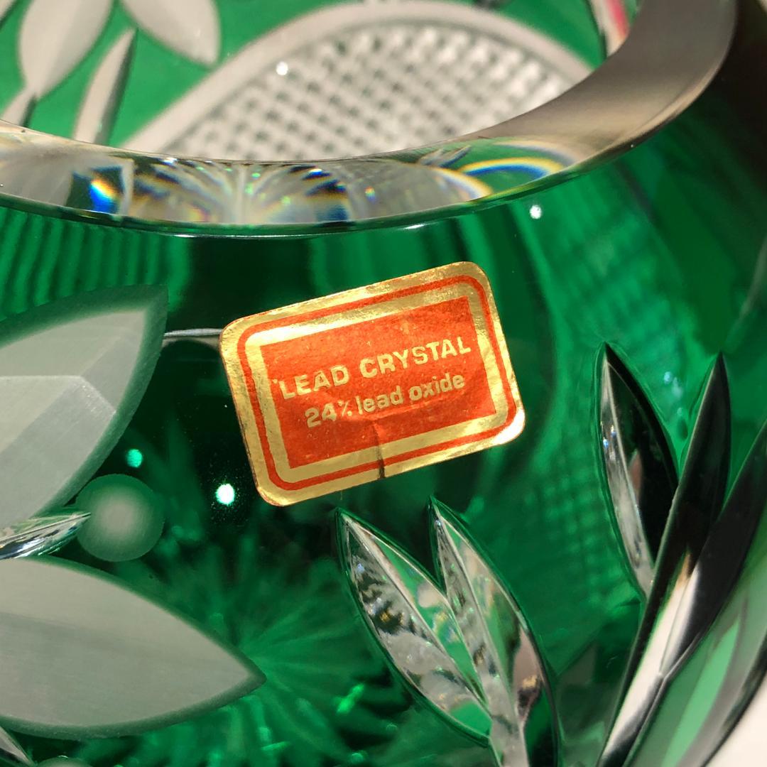 □DRESDEN KRISTALL ドレスデンクリスタル ドイツ製 花瓶