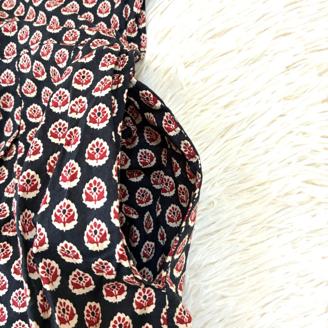 人気　グランママドーター　ボックスタックバンドカラーワンピース　完売品　長袖