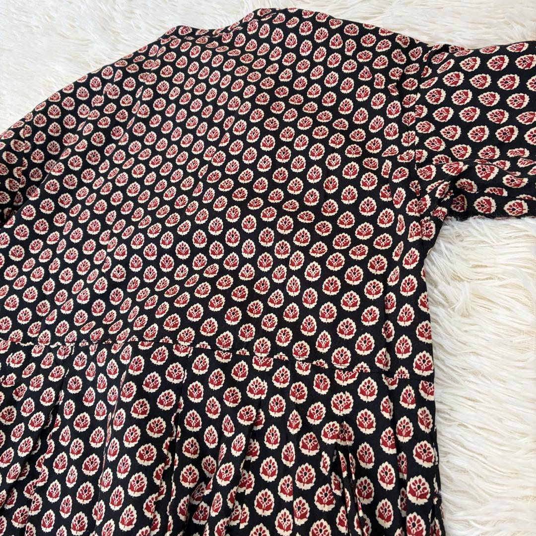 人気　グランママドーター　ボックスタックバンドカラーワンピース　完売品　長袖