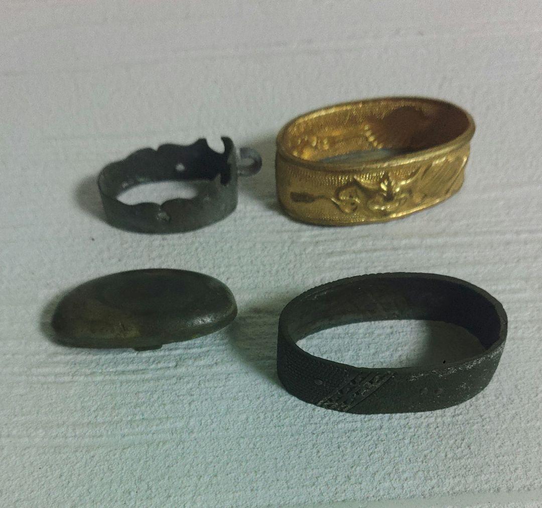 目貫　煙草入れ金具　前金具　帯留　カフス　刀装具　煙草入れ　まとめて　オ10