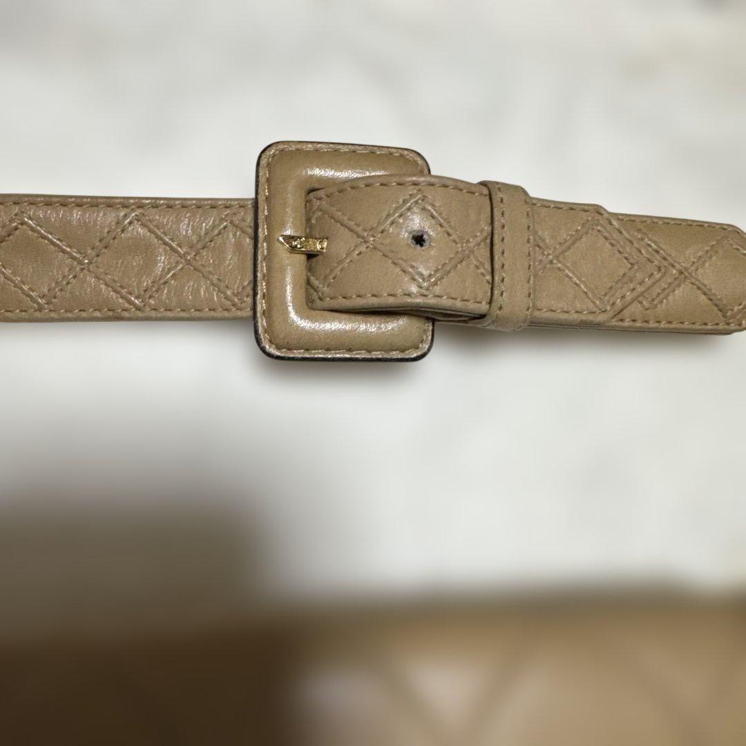 シャネル　ヴィンテージ　ウェストポーチ　ベージュ