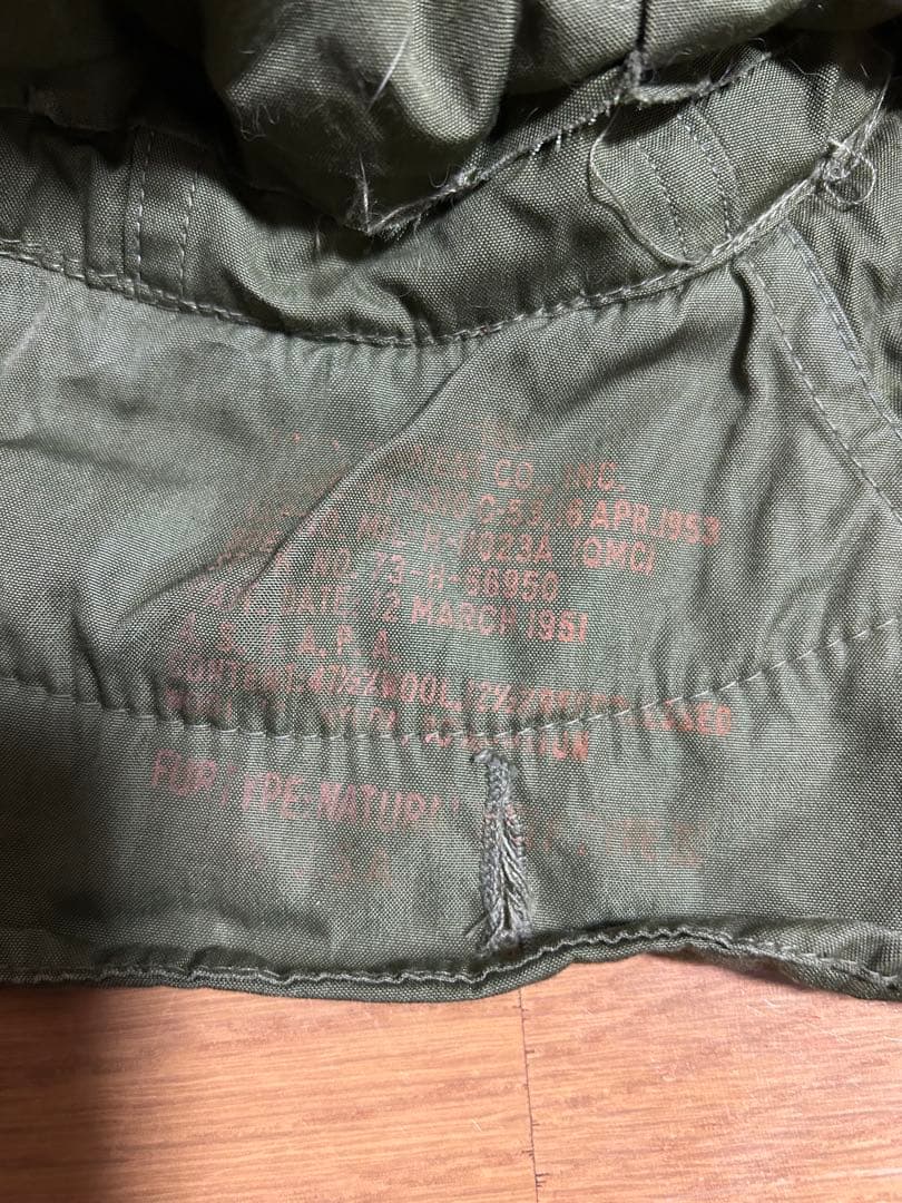 50s M-51 モッズコート パーカー 初期型 コットンサテン フルセット