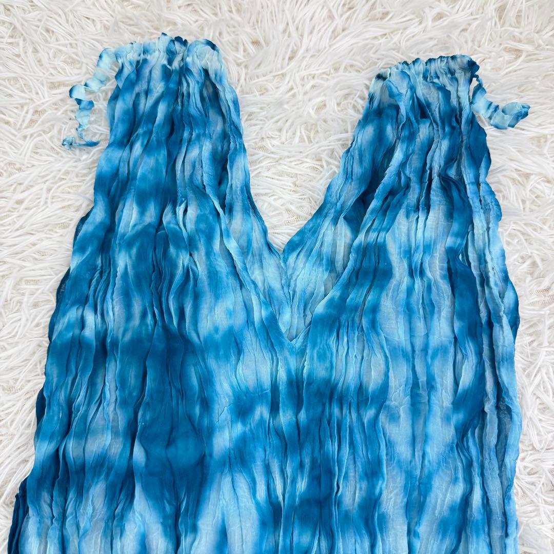 【美品】issey miyake me ノースリーブ　プリーツ　グラデーション