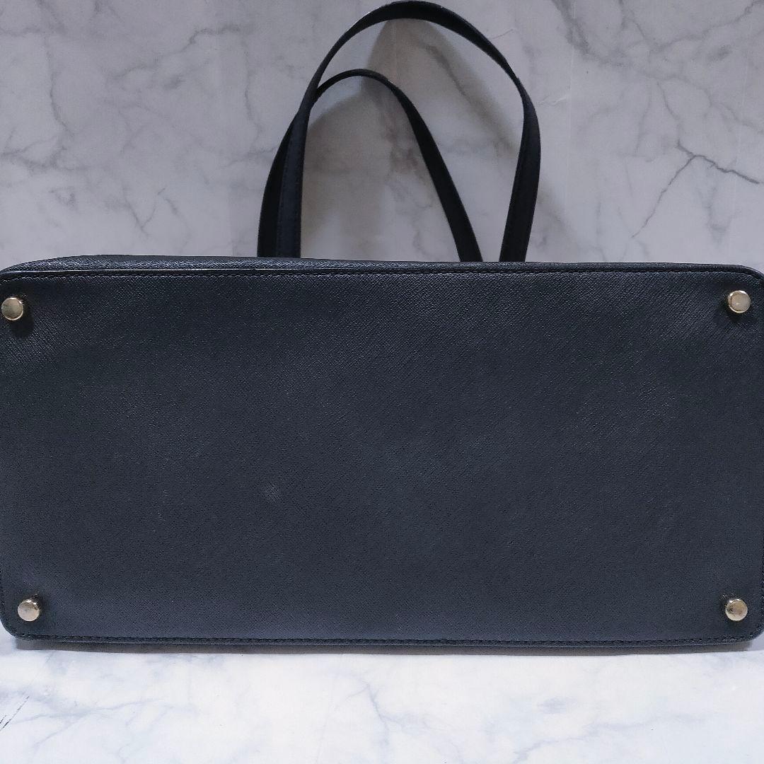 美品 KATE SPADE レザー トートバッグ ビジネス A4収納 ブラック