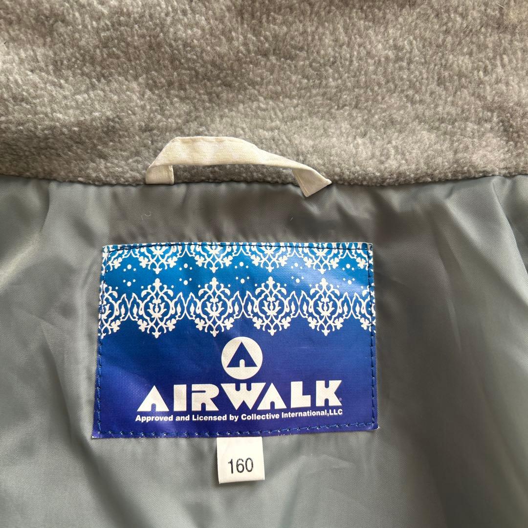 AIRWALK スキーウェア　上下　160 スノボ　男女兼用可　白×ブラウン