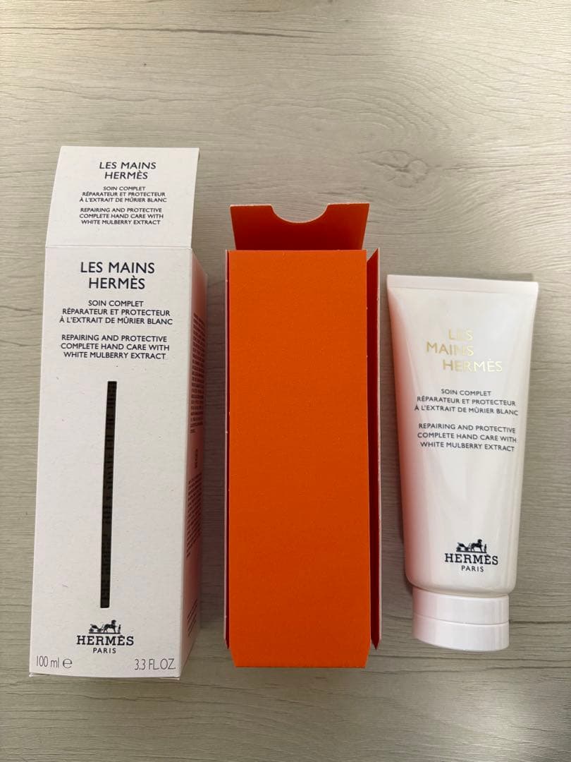 新品 HERMES LES MAINS ハンドクリーム 100ml ツイリー空箱