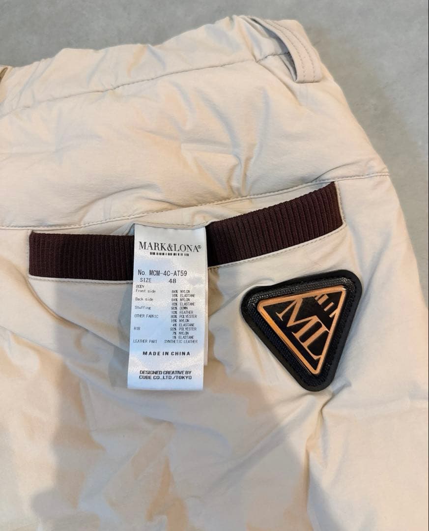 美品★ MARK&LONA セットアップ ダウンジャケット パンツ マーク&ロナ