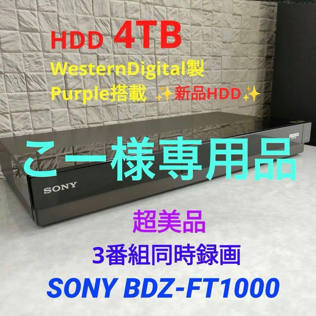 こー　SONY BDZ-FT1000