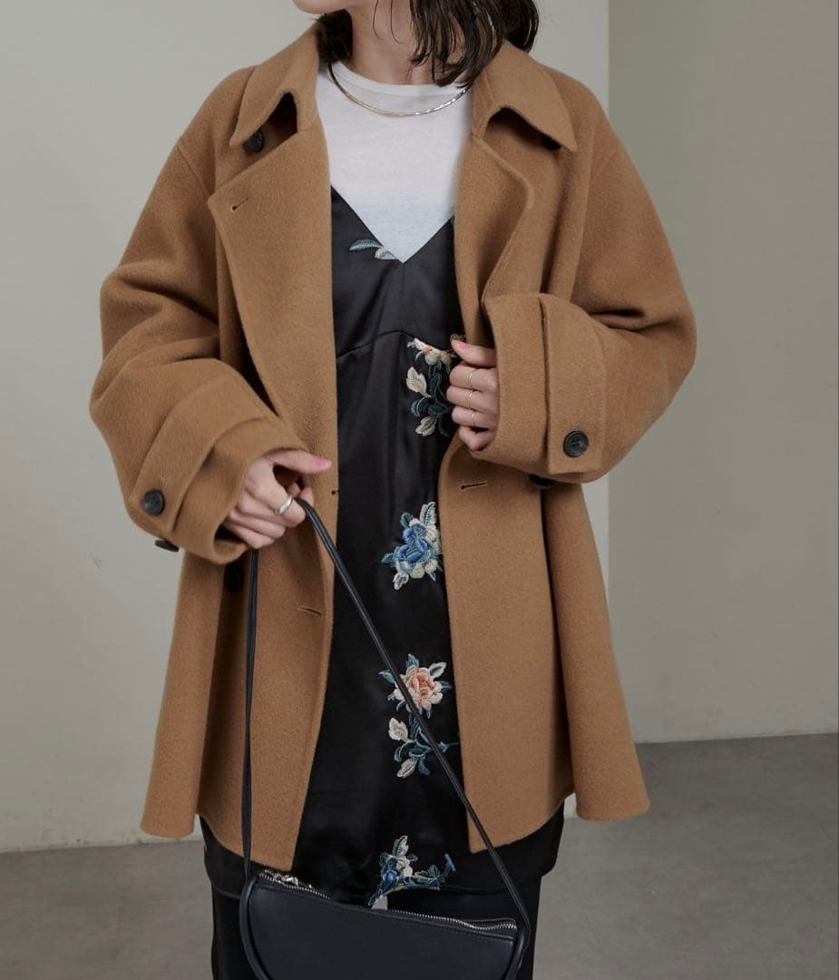 Omekashi （オメカシ）レイヤードキャミチュニック ブラック