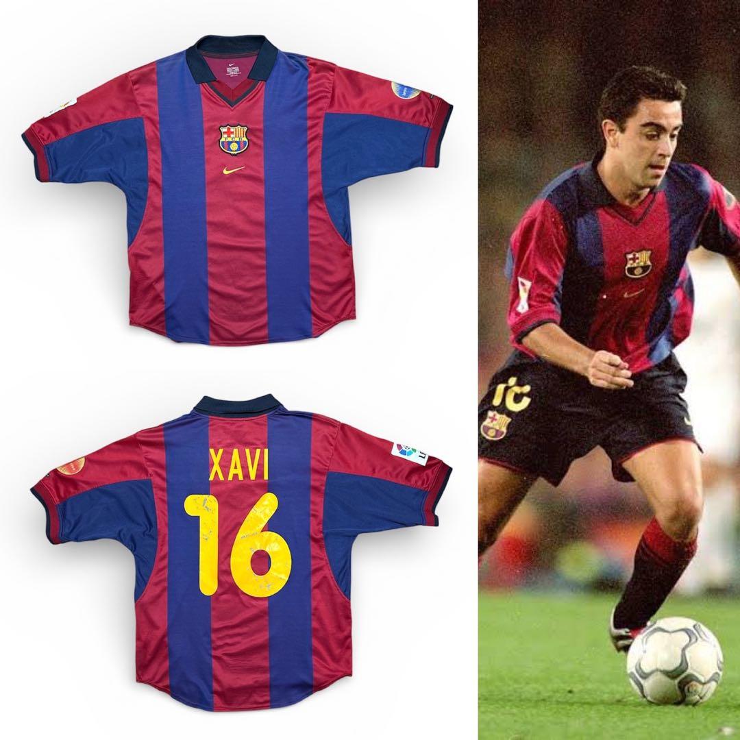00-01 バルセロナ ホーム ユニフォーム #16 シャビ エルナンデス