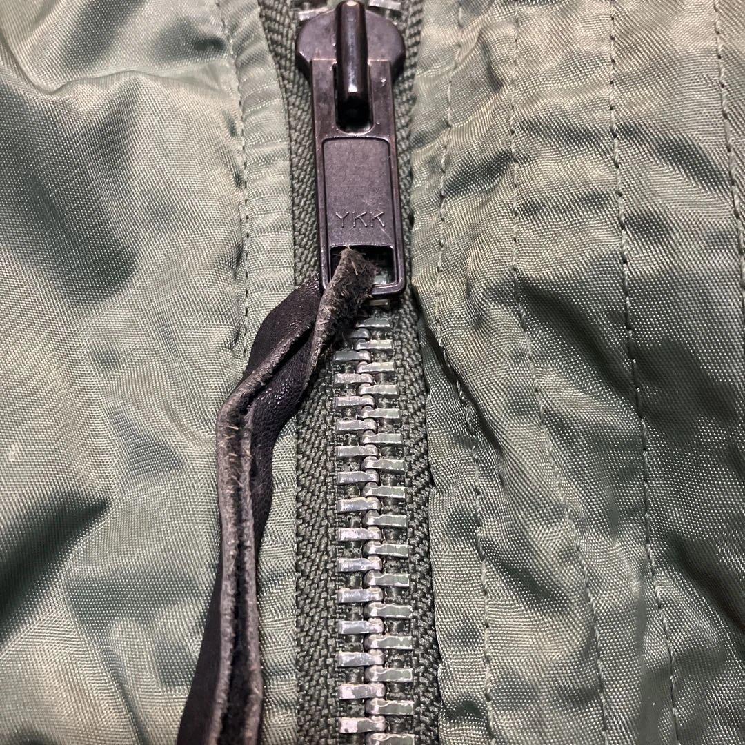 人気商品 90sN-2B 短丈 オリーブ フライトジャケット　USエアフォース