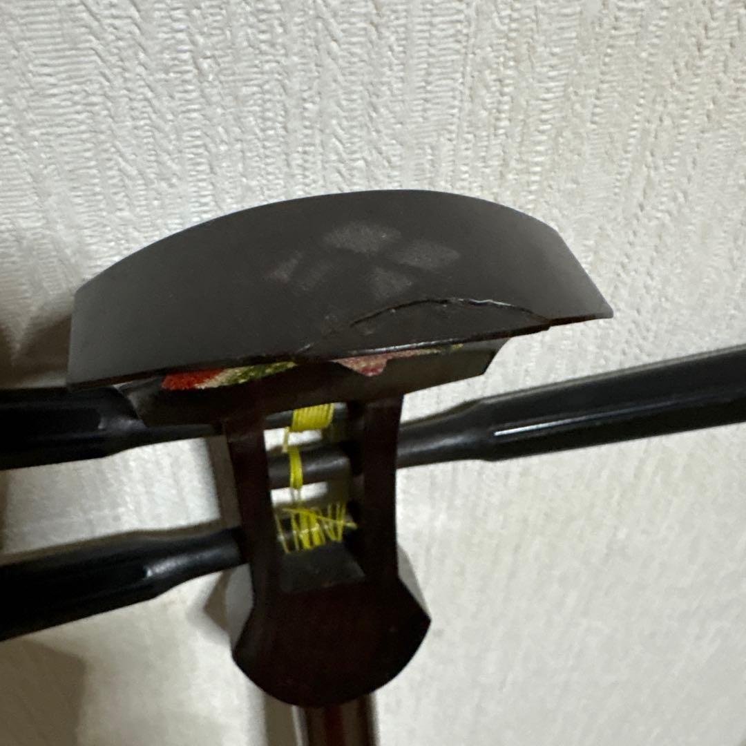 三味線　バチ　三絃駒　木製ハードケース 　和楽器　弦楽器　ケースカバー