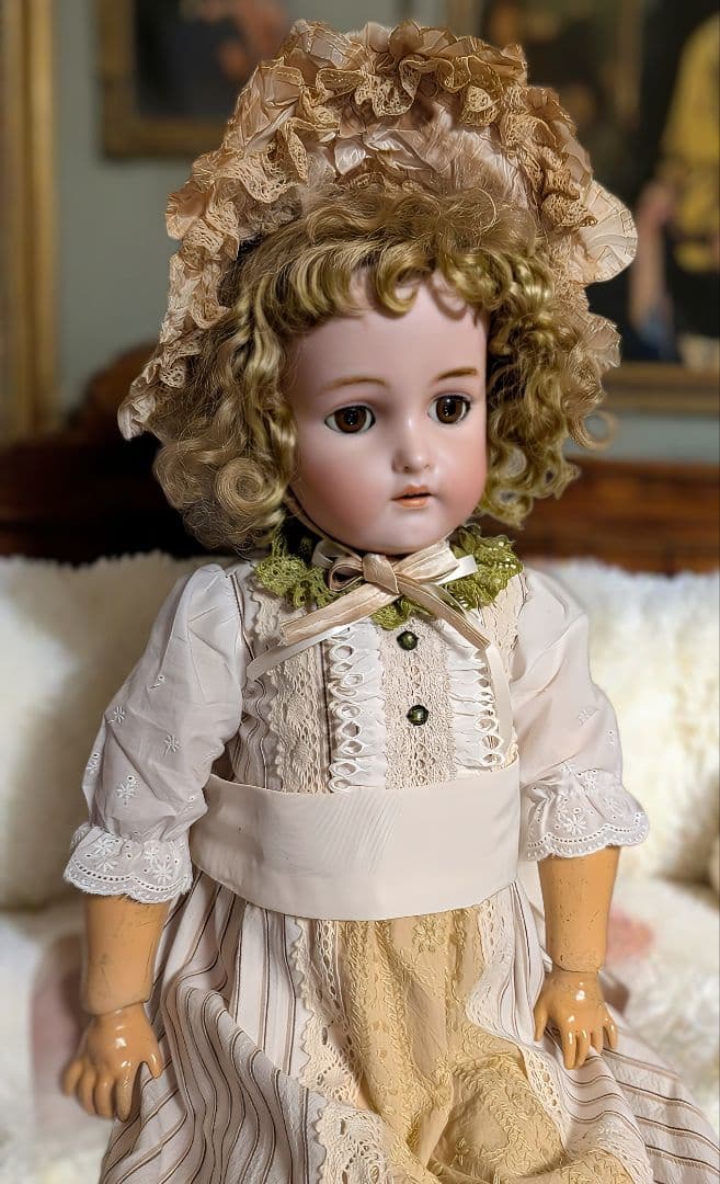 アンティーク　ビスクドール 　K & R 　SIMON & HALBIG　62㎝