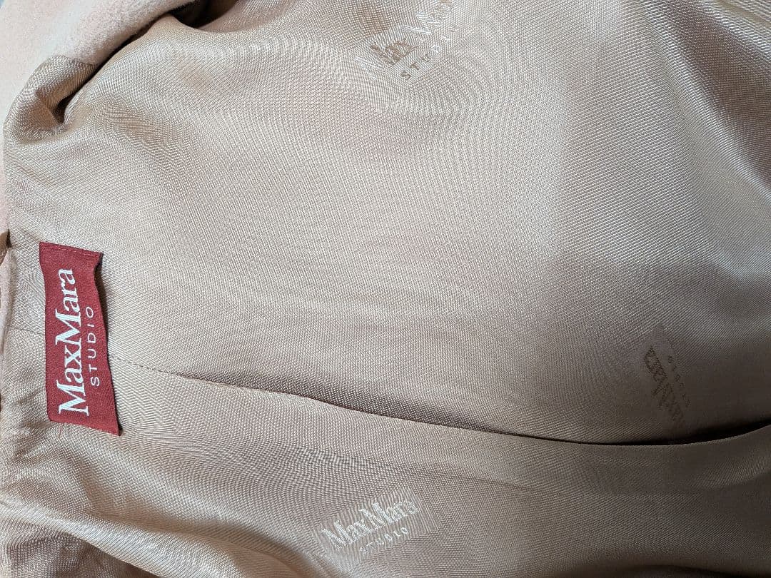 MaxMara ファーコート ベージュ系
