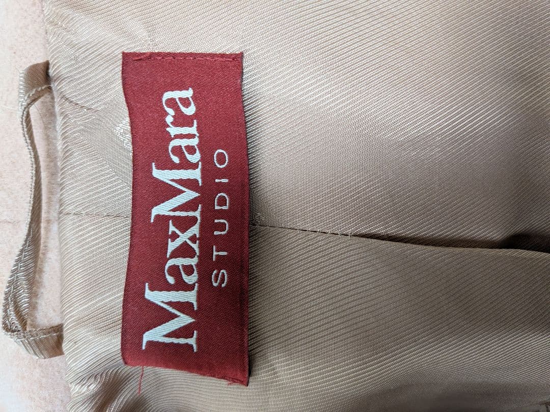 MaxMara ファーコート ベージュ系
