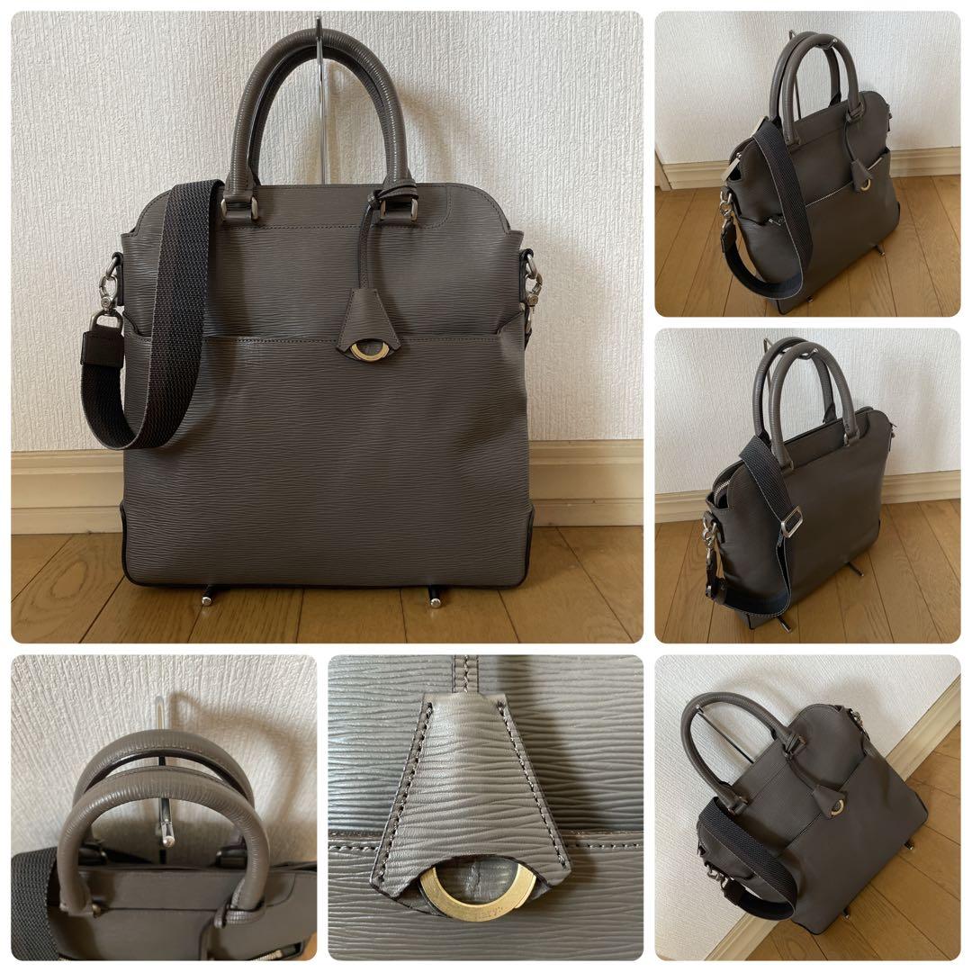 アニアリaniary 2WAYブリーフケース16-02002ウェイブレザー中古