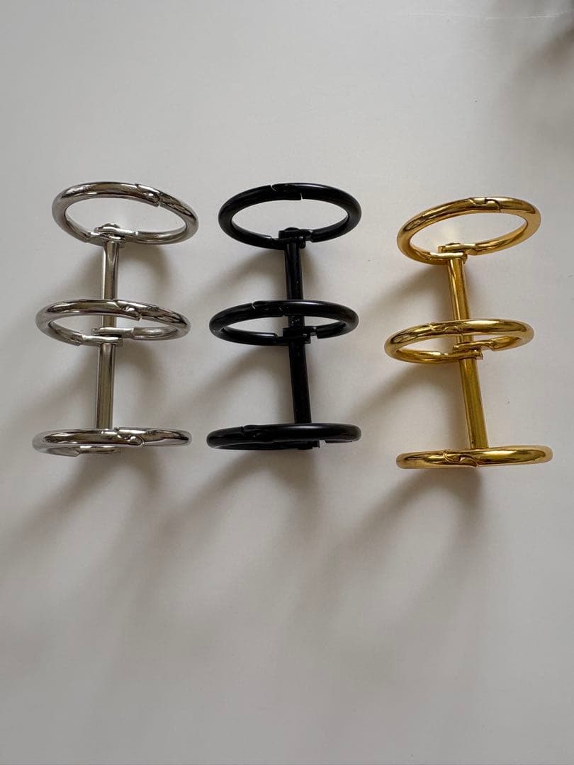 ✨milk⭐ ✨A6 アクリルレジンバインダー　リング付き　4点