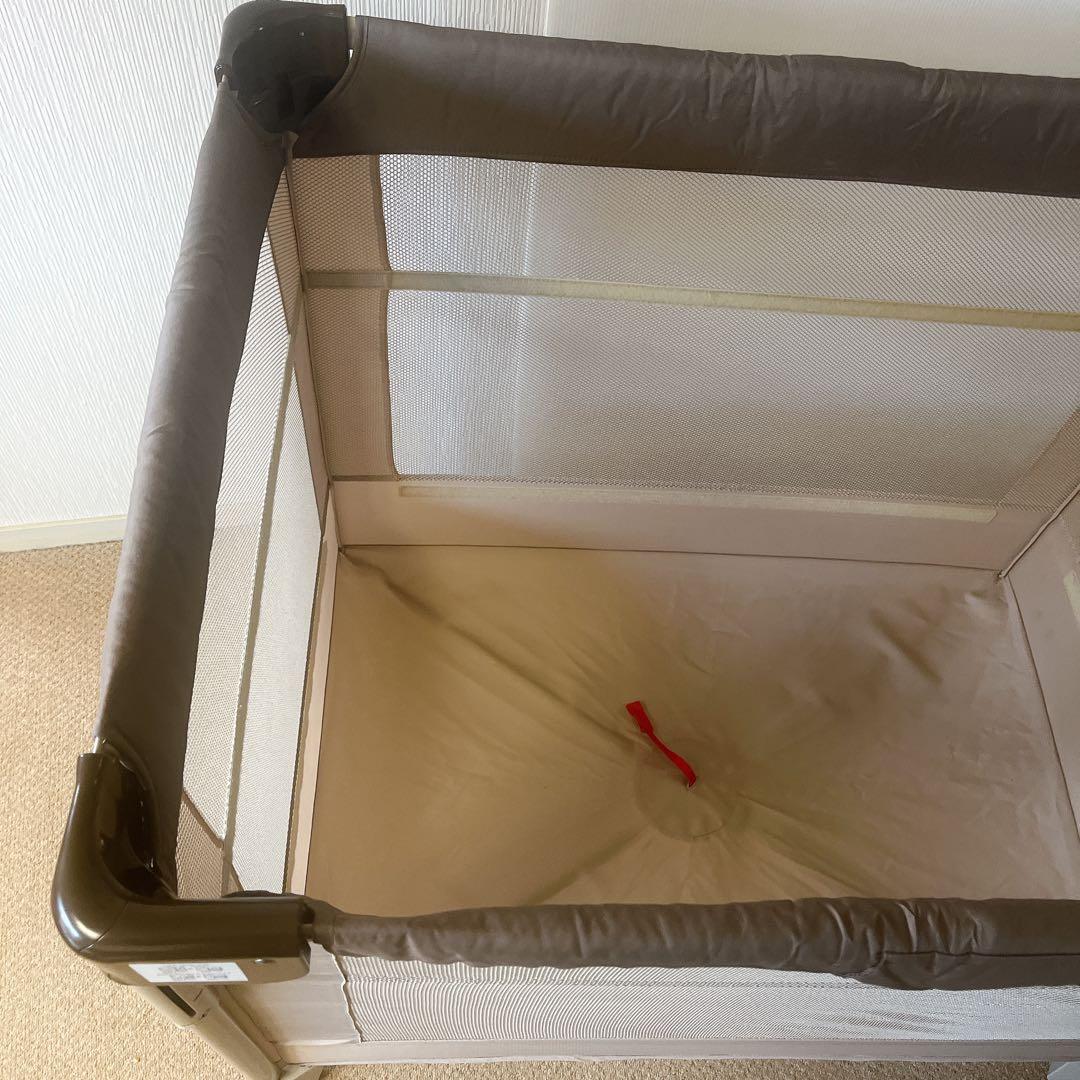 Aprica アップリカ　ココネル エアー ベビーベッド ブラウン