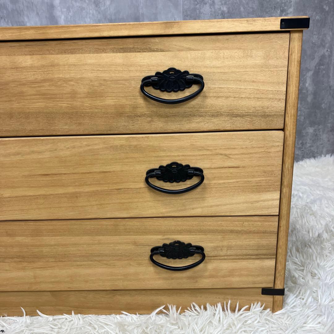 桐箪笥 3段 着物 高級 和家具 希少 昭和レトロ