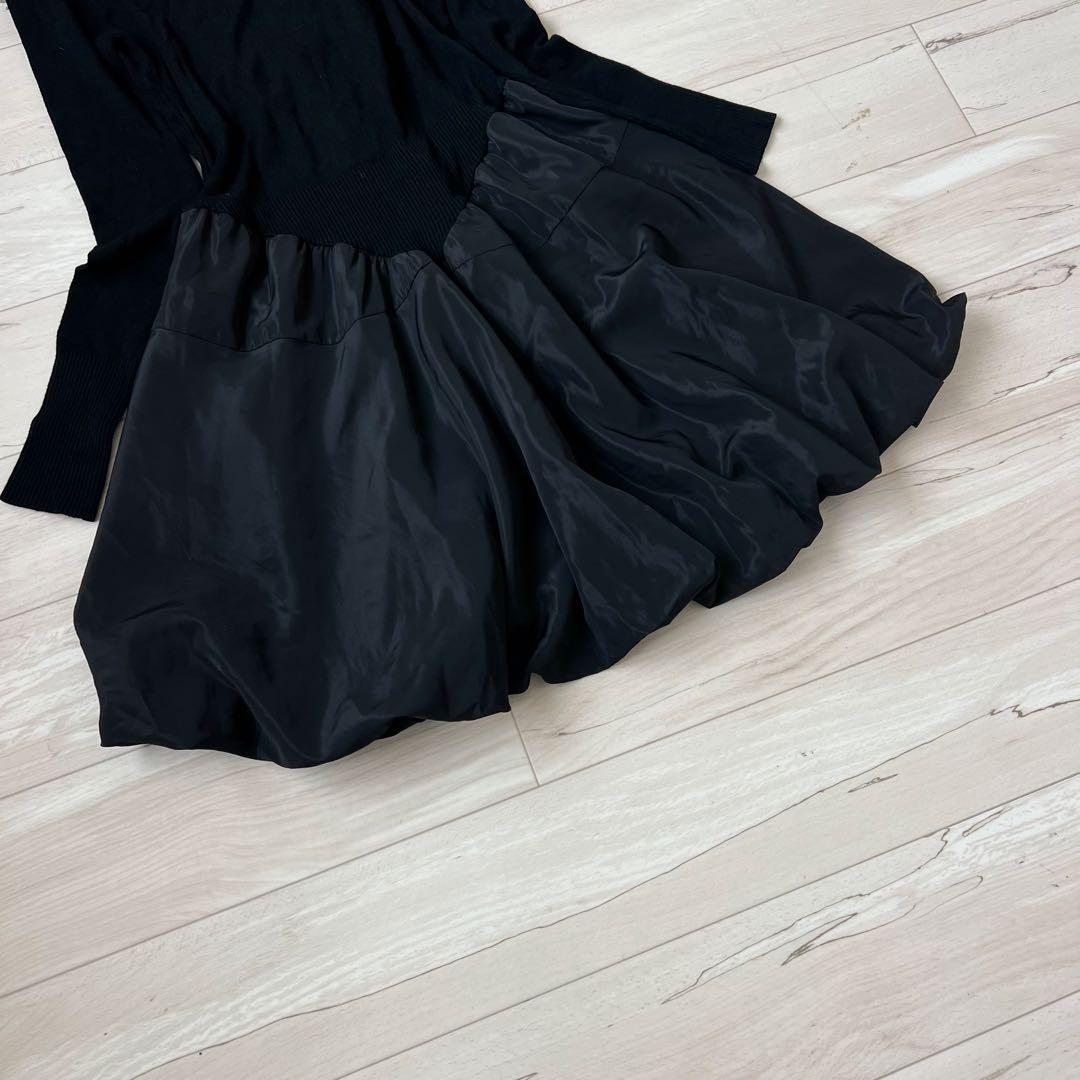 【美品】エイココンドウ　イーセンセーション　切り替え　バルーンワンピース　44