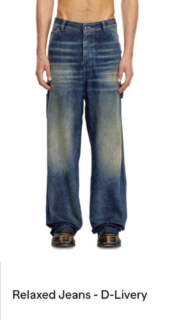 DIESEL リラックスジーンズ ダークブルー