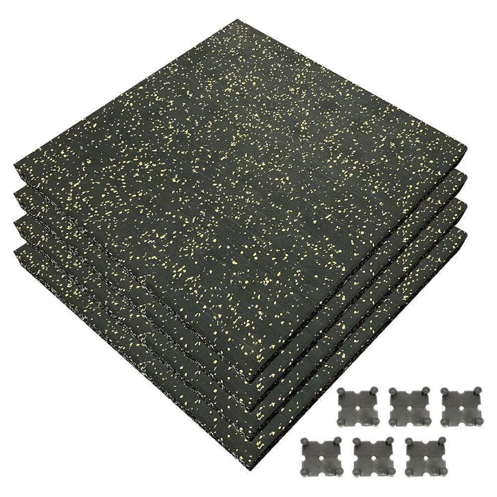 【何ぞや】4WD ジムマット 4枚セットx3set イエローチップ