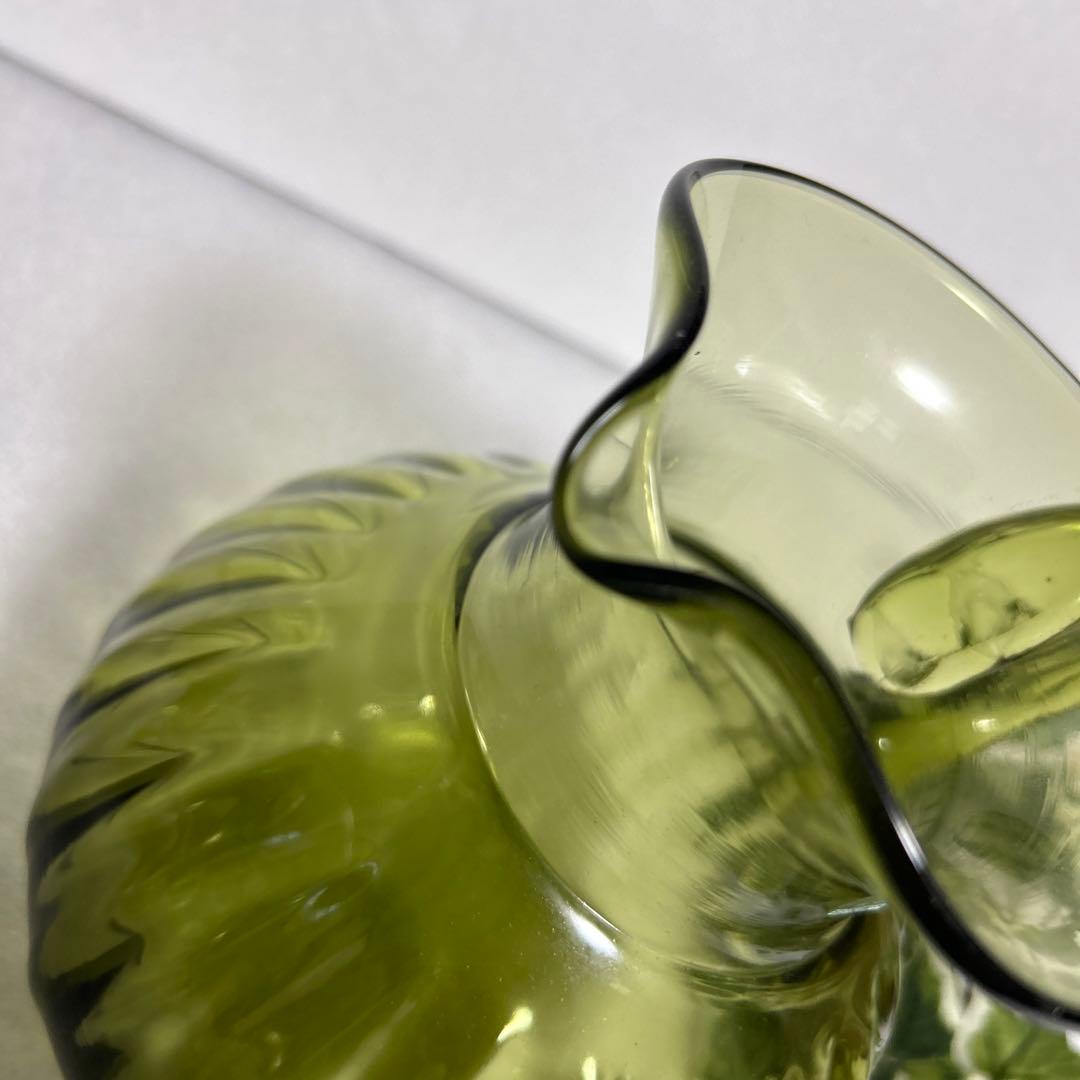 津軽びいどろ 七里長浜　ピッチャー　水差し　カラフェ　北洋硝子　ガラス細工