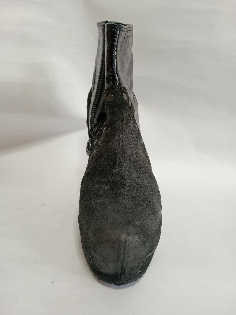 RUCO LINE サイドゴアブーツ グレー 高ヒール