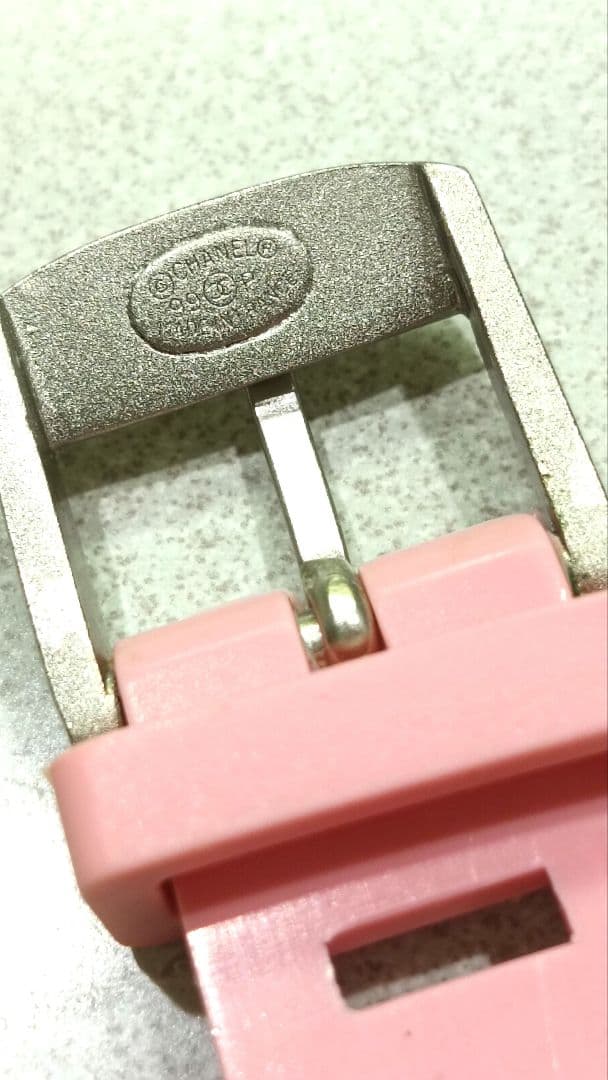 ★美品★CHANEL シャネル ピンク ラバーベルト ラバーブレスレット