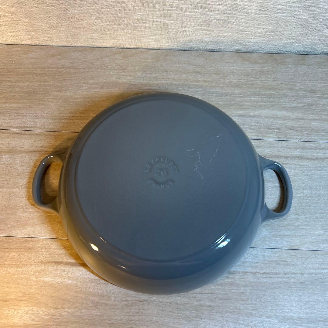 ルクルーゼ　ビュッフェ・キャセロール　26cm ミストグレー　グレー　両手鍋