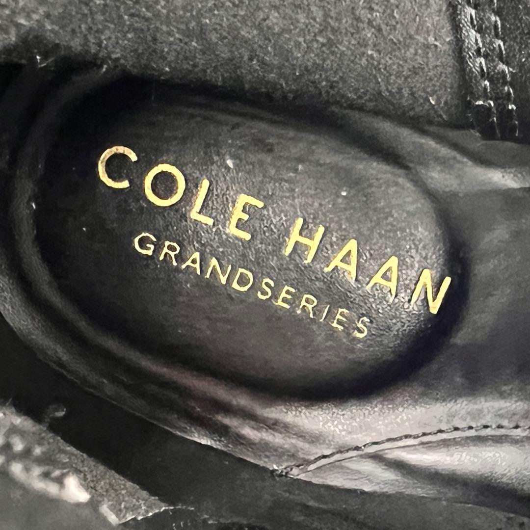 【美品】コールハーン　COLE HAAN GRAND レザーショートブーツ 黒