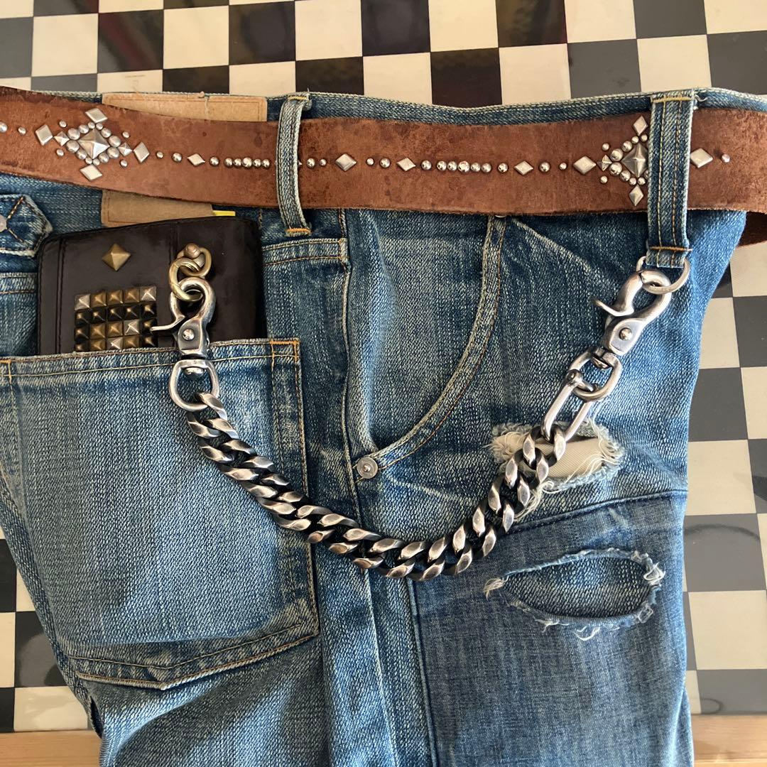 ブラス製　シルバーメッキキーチェーン　wichardシャックル使用　新品未使用！