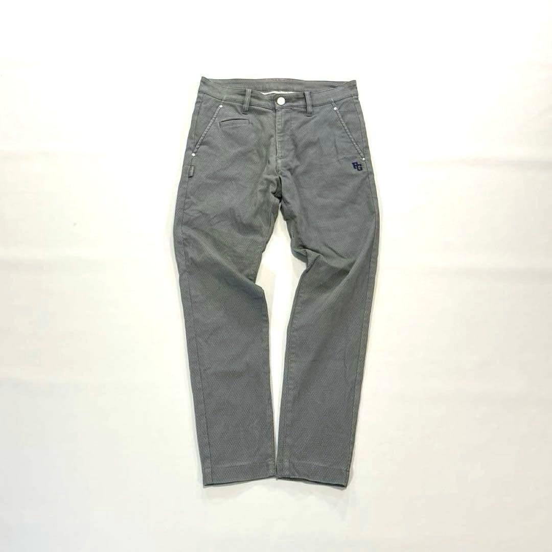 パーリーゲイツ　ロングパンツ　グレー　総柄　サイズ3 S〜タイト目M程度　通年