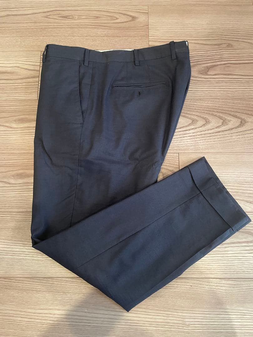 特別価格　ロロピアーナ　LOLO PIANA スラックス　パンツ　54 ネイビー