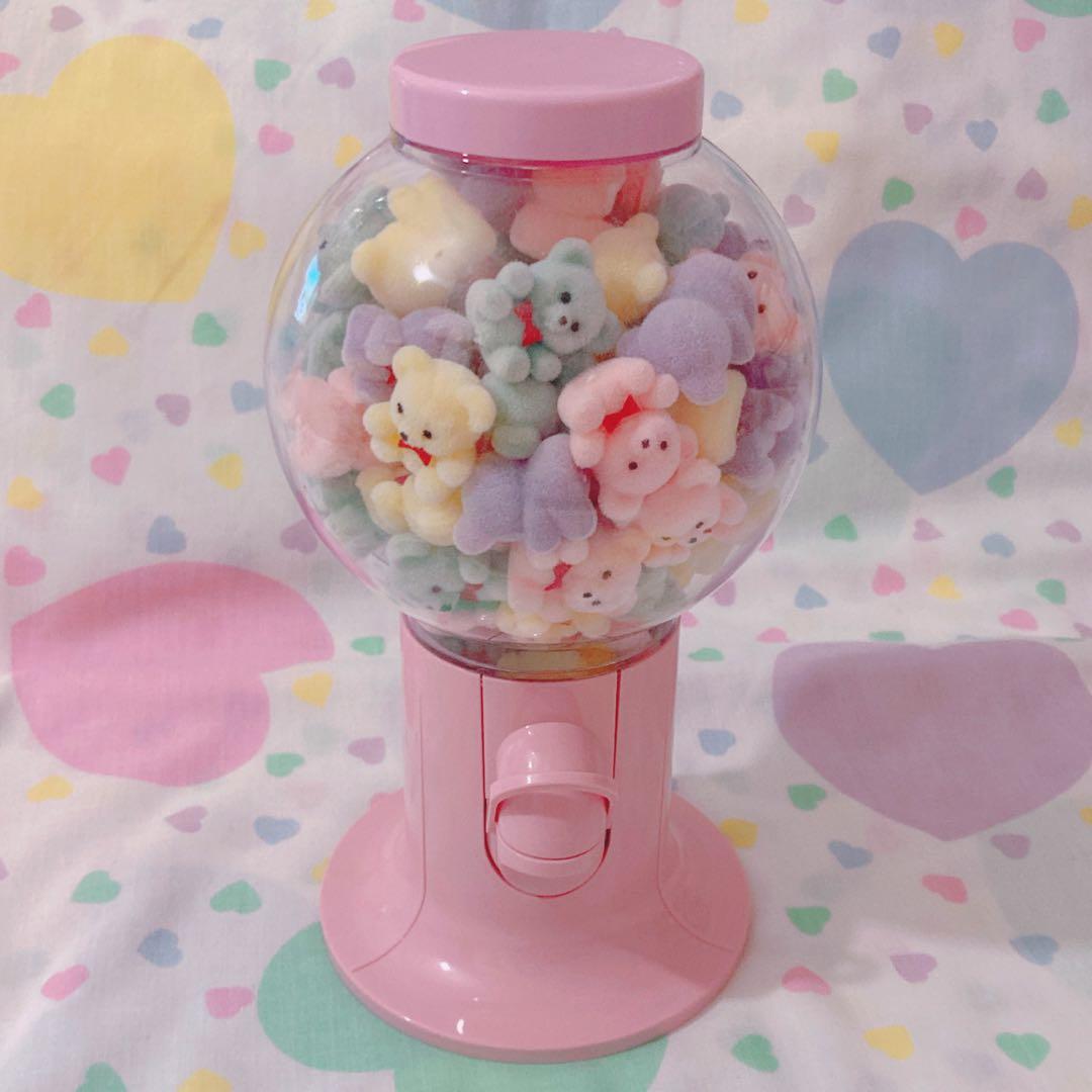 ♡フロッキーくまちゃん入りガムボールマシン レトロファンシー spank♡