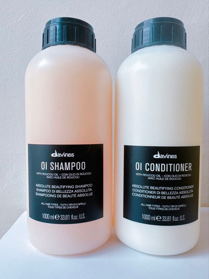 新品ダヴィネス オイシャンプー&トリートメント1000ml「専用ポンプ付き」