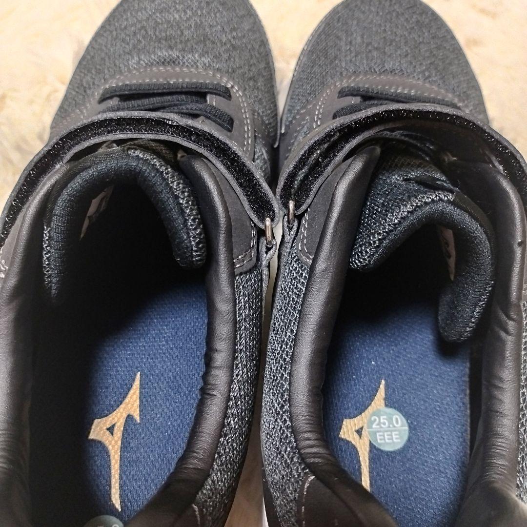 【美品】ミズノ MIZUNO ALMIGHTY オールマイティ 安全靴 ブラック