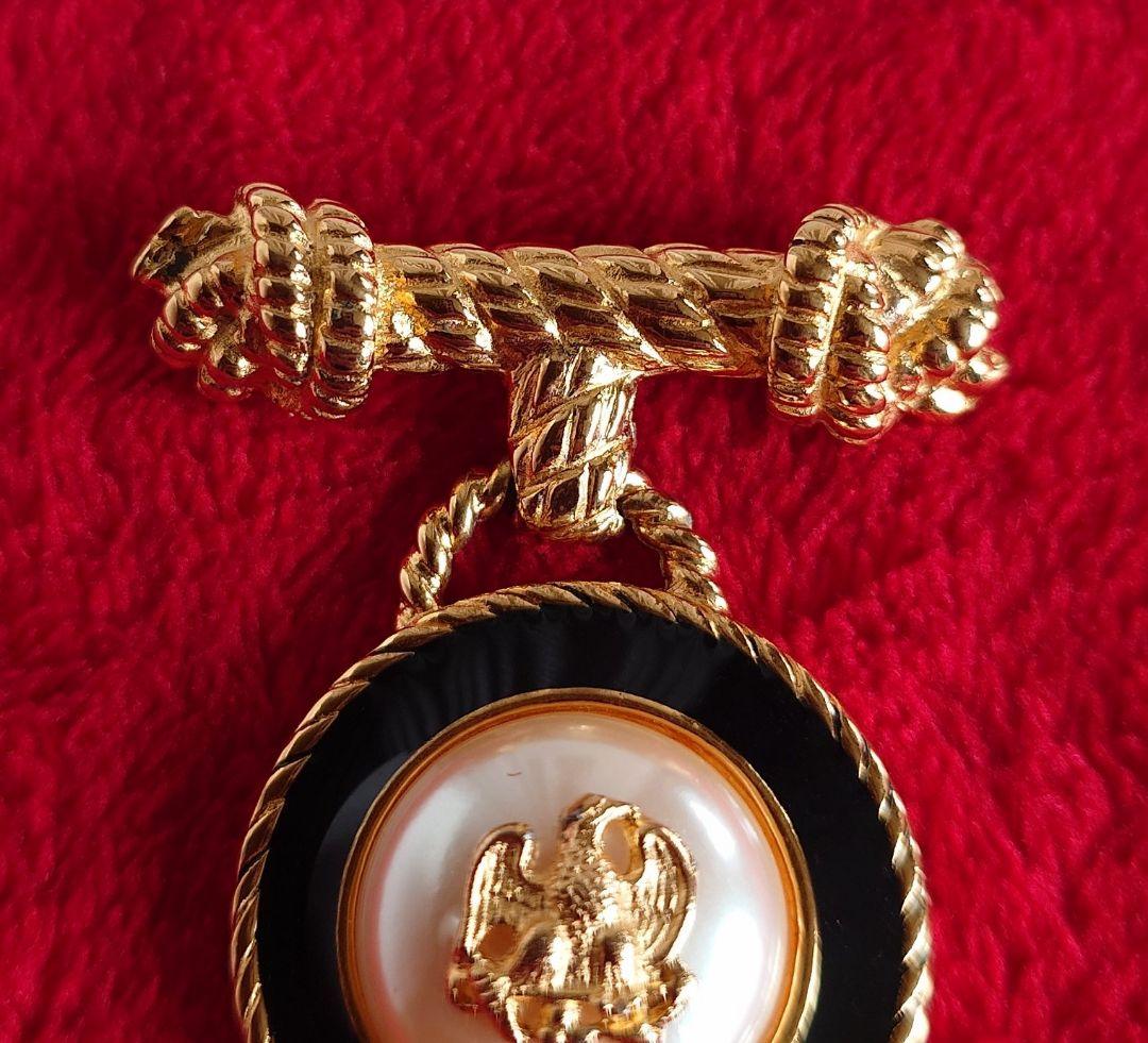 USAヴィンテージ 70s 希少 ブローチ RICHELIEU イーグル D84