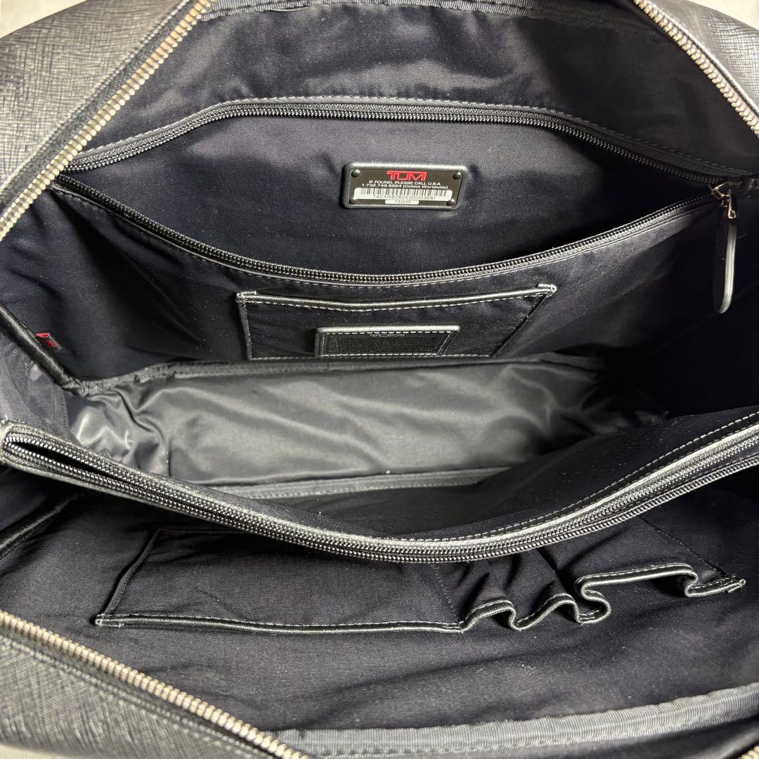 TUMI レザー ビジネスバッグ 2WAY ブラック 黒 PCケース付 高級