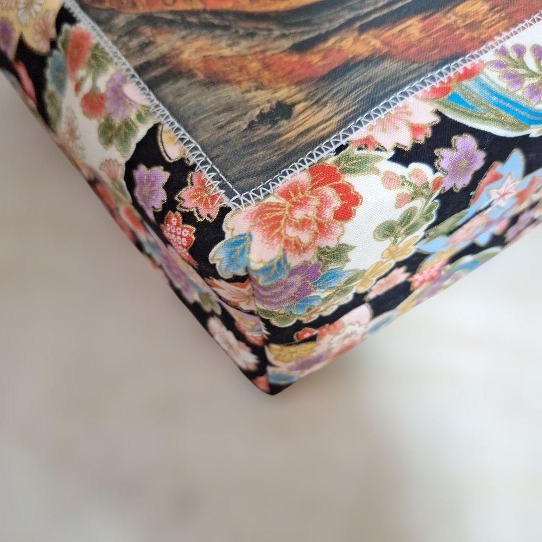 激レアねことうさぎパネル生地　ハンドメイド　ミニバック　フラットポーチ