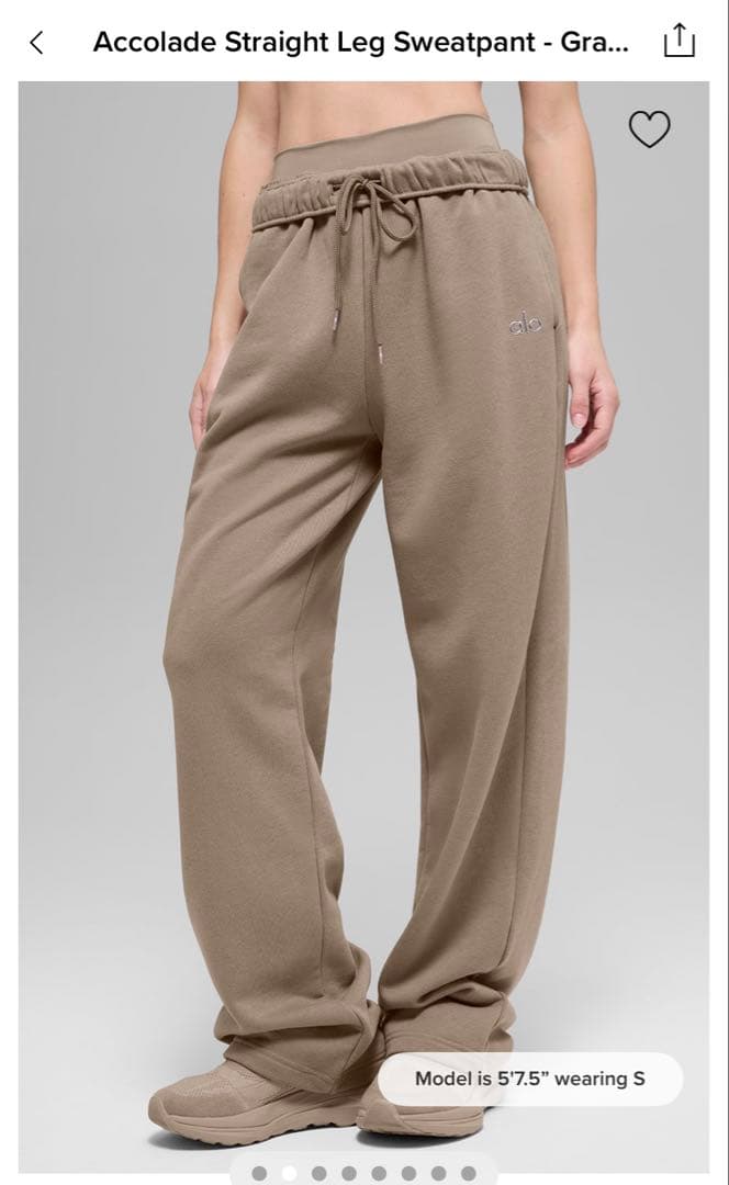 パンツ Alo Yoga Serenity Wide Leg Sweatpant XXS