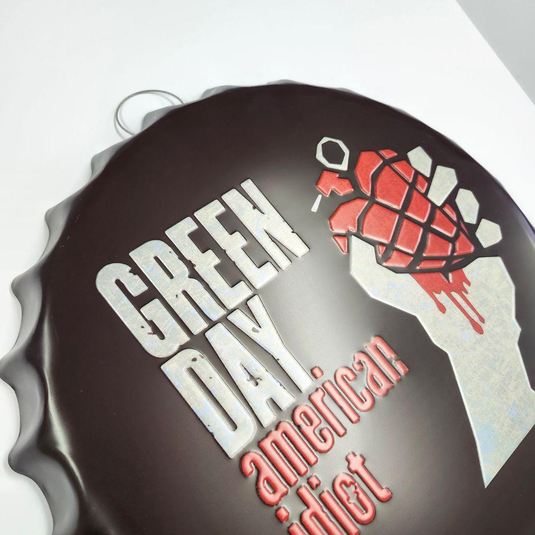 1点限り！金属看板】グリーンデイ american idiot★ブリキ看板グッズ