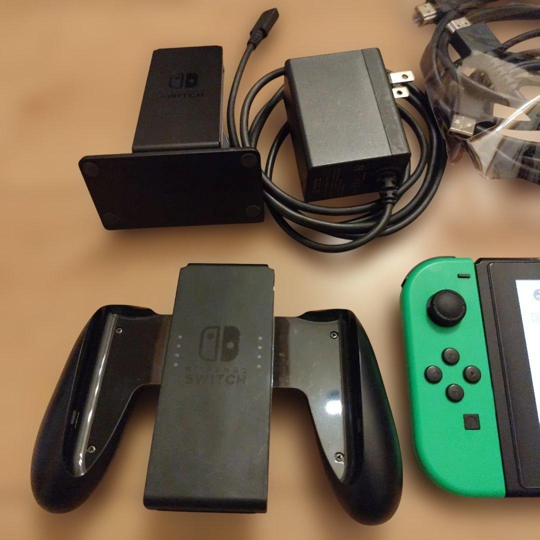 【すぐ遊べるセット】　ニンテンドースイッチ　本体　ジョイコン×4　保護フィルム付