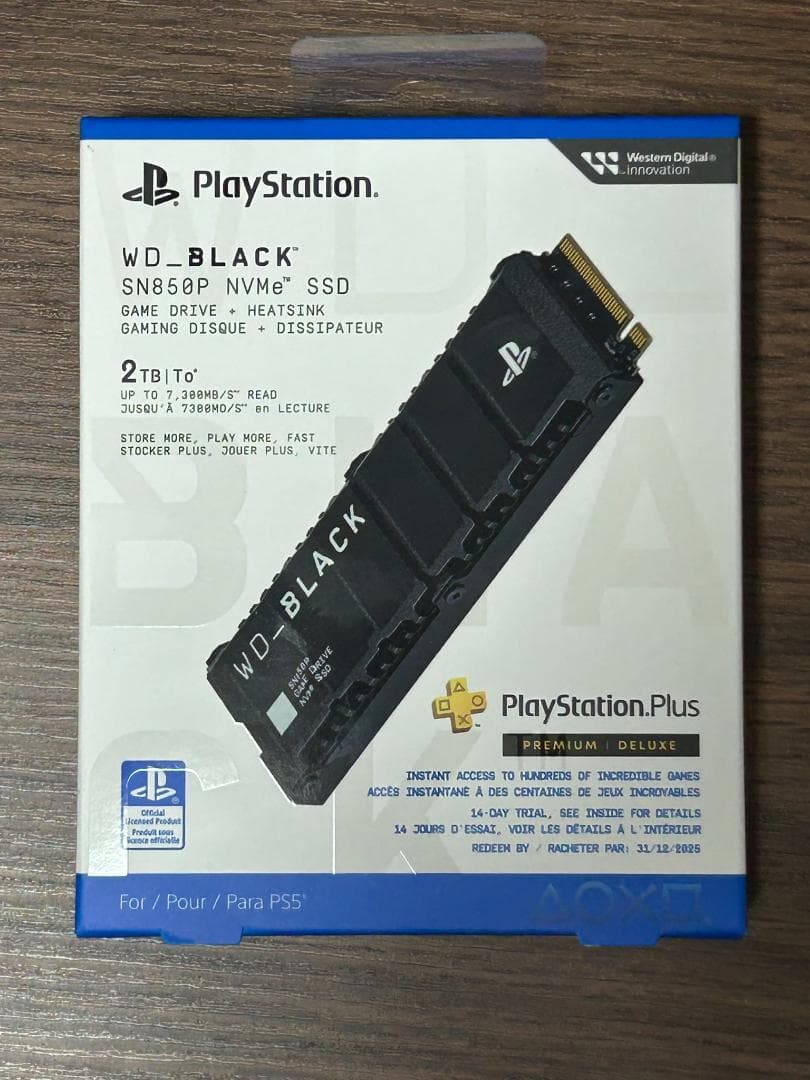 ウエスタンデジタル SSD 2TB SN850P WD_Black