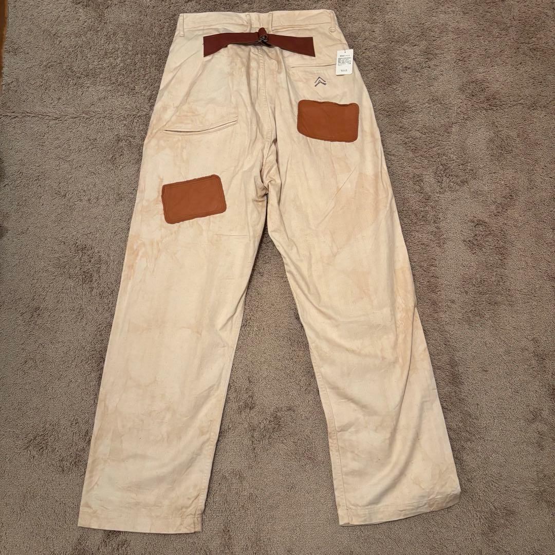 KAPITAL キャピタル レザーパッチ シンチバック ミリタリー パンツ