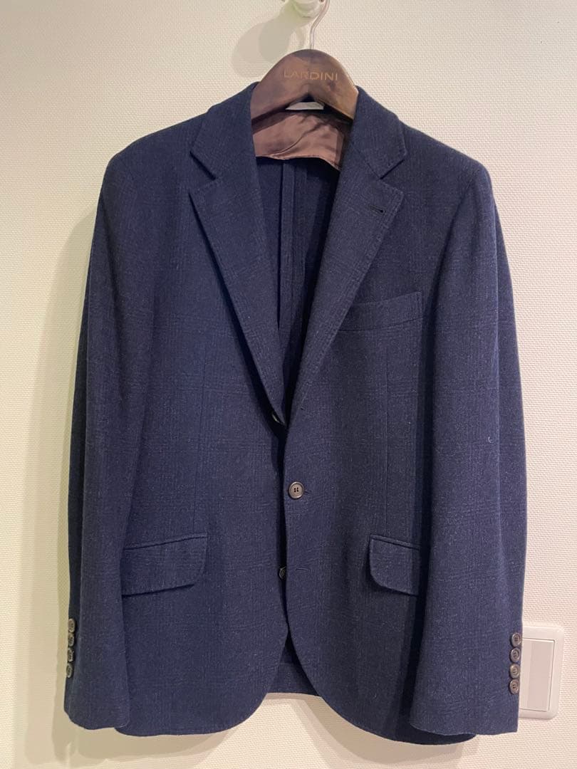 美品BRUNELLO CUCINELLI テーラードジャケット 44 ネイビー