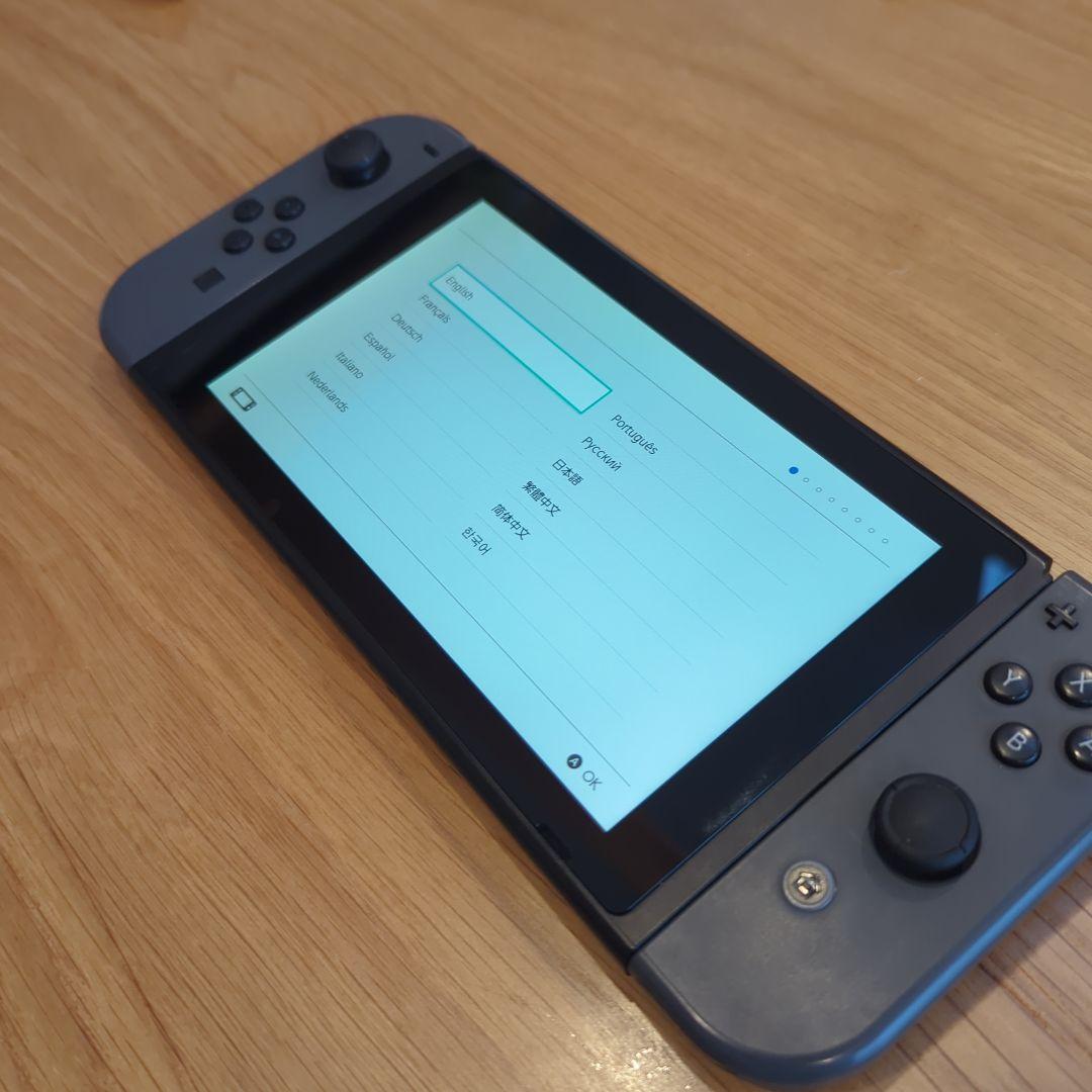 Nintendo Switch 2017初期型グレー本体セット 箱説明書 付属品